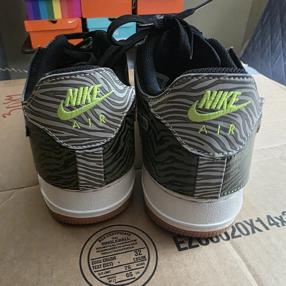 Nike Air Force 1/1 Animal Print Men\'s Patterned Athletic Shoes - Size 10m